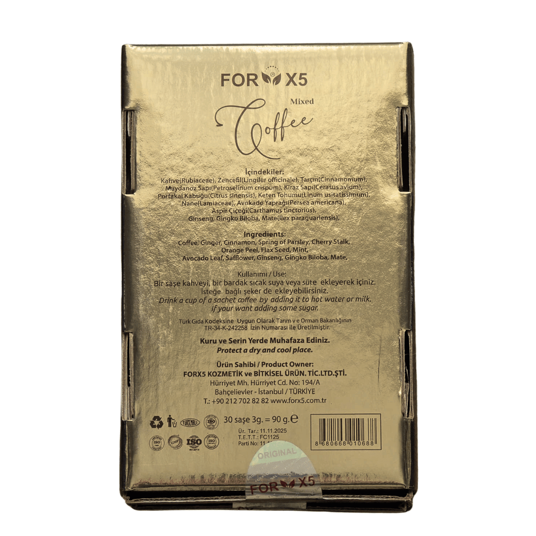 Cafea Detox ForX5 pentru Pierderea în Greutate